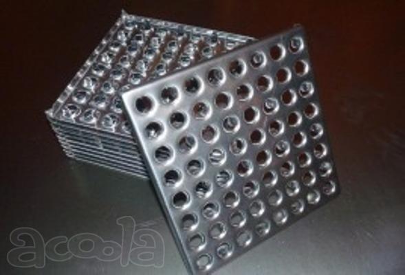 Плитка металлическая перфорированная, стальные плиты