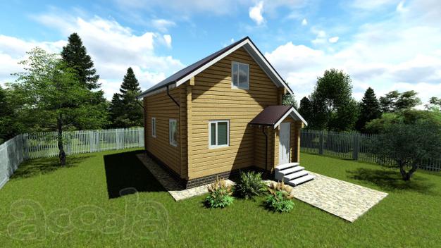 Дом под ключ 86 кв.м. из профилированного бруса 190х190